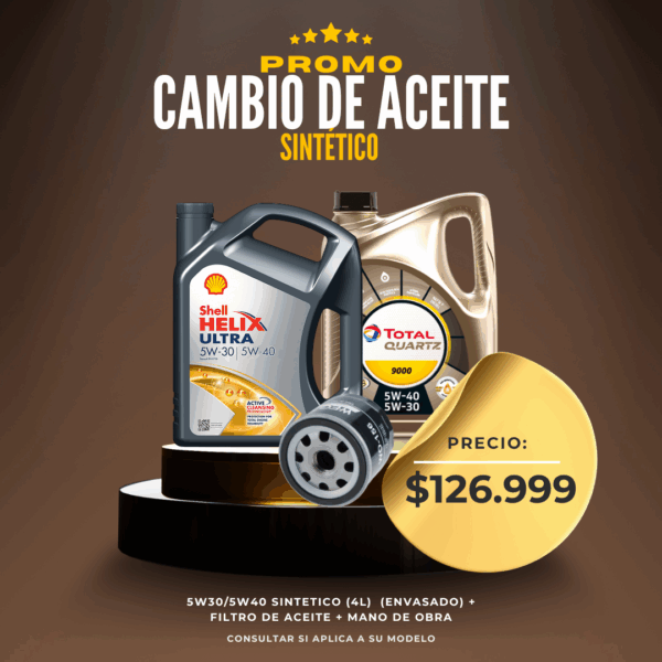 Promo Cambio de Aceite Sintético