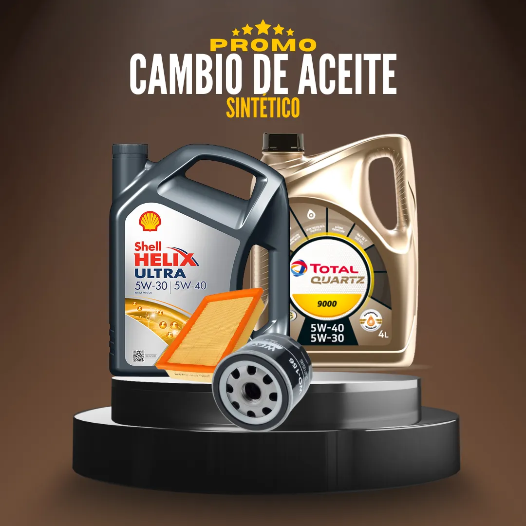 Cambio de aceite y filtros sintetico plus envasado
