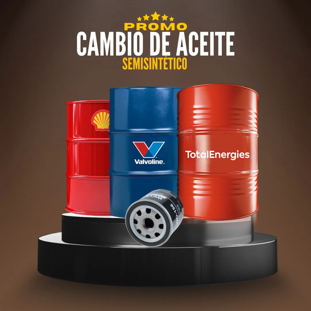 CAMBIO DE ACEITE SEMISINTETICO TAMBOR + FILTROS